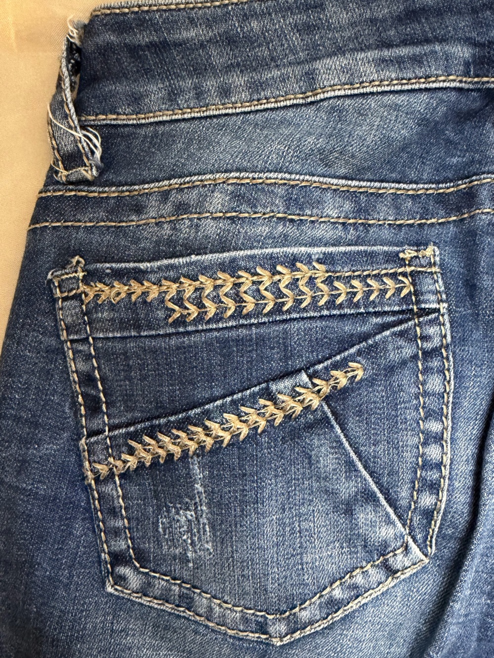 Stetson Jeans Women’s 6 X-Long Bootcut Western Embroidered Stretch Denim